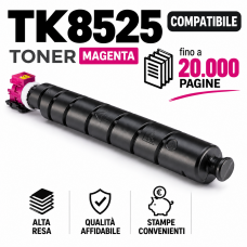Toner Compatibile per Kyocera TASKalfa 3552ci 4052ci,4053ci TK8525 Magenta da 20000 pagine